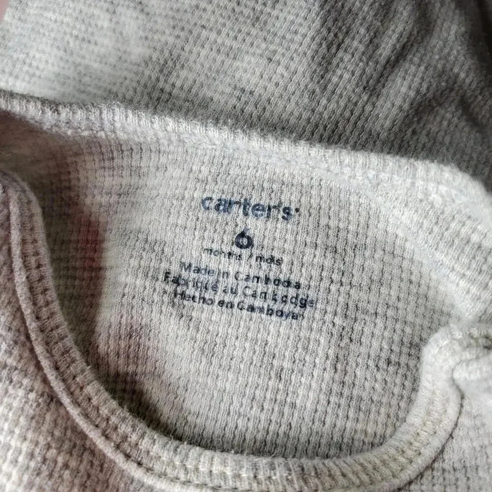 Baby Boy Casual Top Bundle - 3 Bodysuits - Gray White - Happy Camper & Grateful